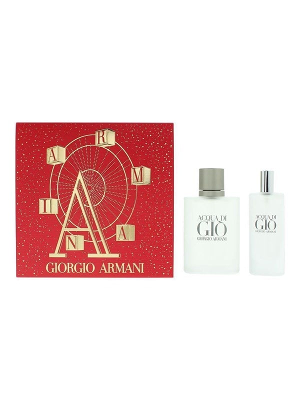 Giorgio Armani Acqua Di Gio Homme Gavesæt - Parfume EDT 50ml & Parfume EDP 15ml