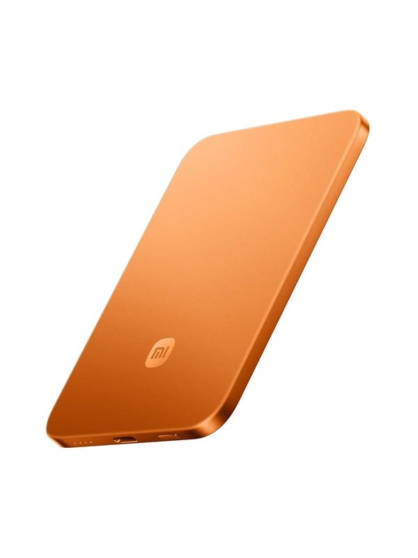 Xiaomi UltraThin Magnetic 15W Powerbank - Strålende Orange - 5000 mAh billede