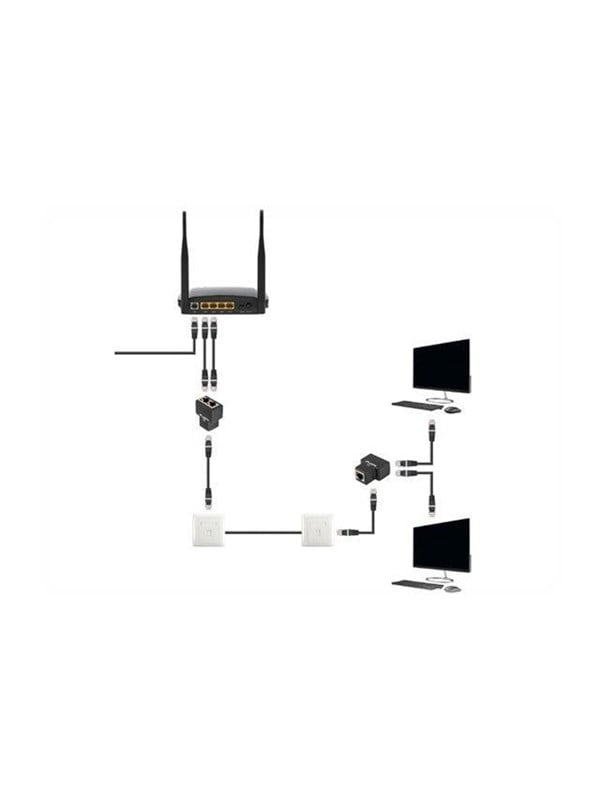 Lanberg network splitter - Sort