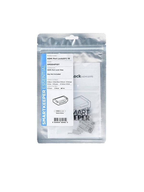 Smartkeeper HMD04P1GY portblokering HDMI Grå 10 stk