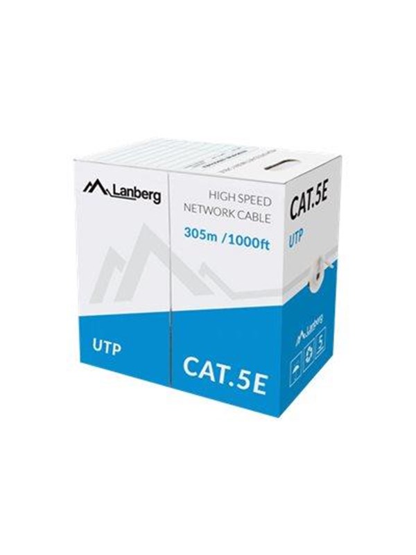 Lanberg CAT 5/5e Ikke afskærmet parsnoet (UTP) 305m Bulkkabel Orange RAL 1028