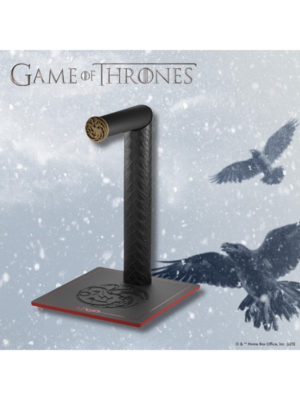 Lexip X Warner - Holder for hovedtelefoner - Targaryen Game Of Thrones - sort, guld, rød