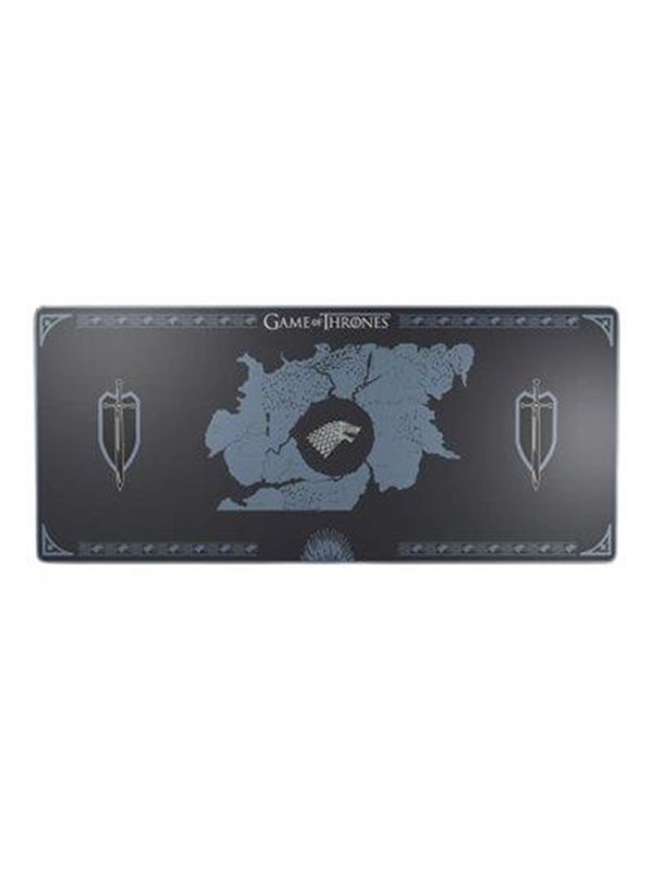 Lexip X TSUME - Musemåtte - fleksibel blød mikro-struktureret overflade - størrelse XXL - Stark Game of Thrones - hvid, blå, sort