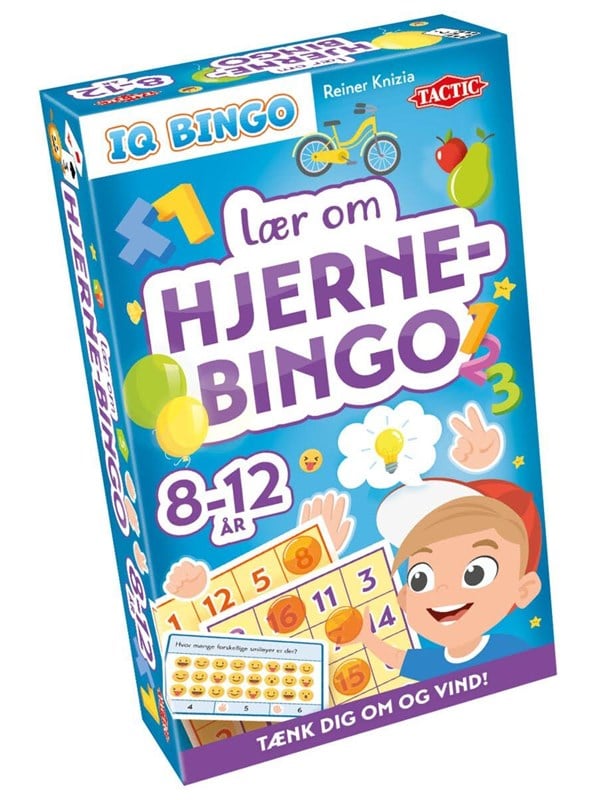 TACTIC Spil - IQ Bingo - Lær Om Hjernebingo