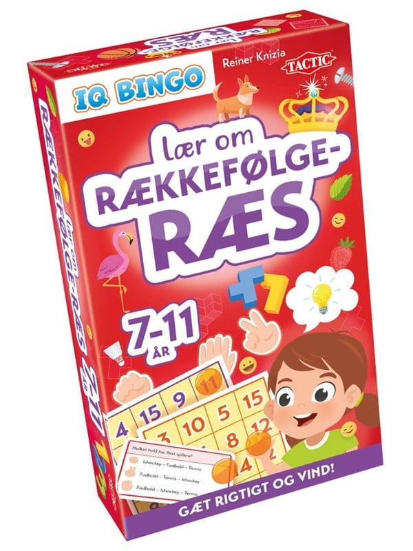 TACTIC Spil - IQ Bingo - Lær Om Rækkefølge-Ræs