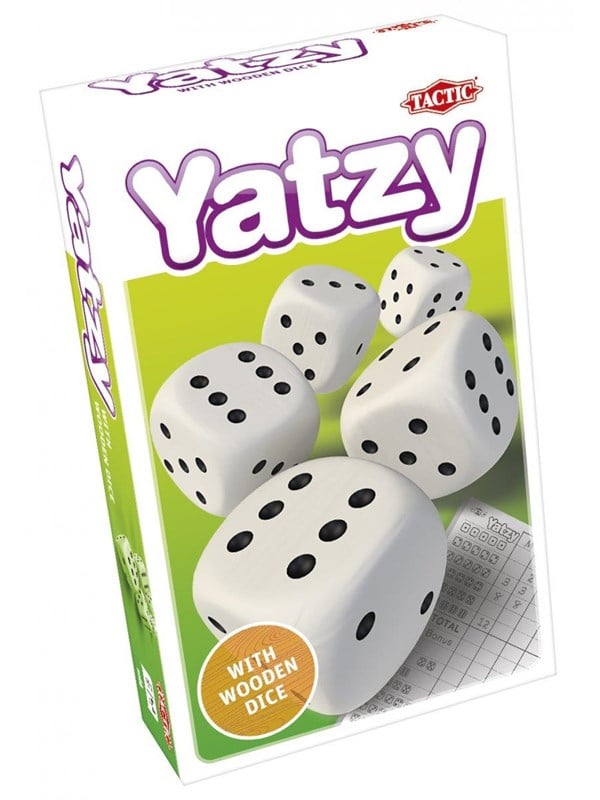 TACTIC Spil - Yatzy m. Træterninger