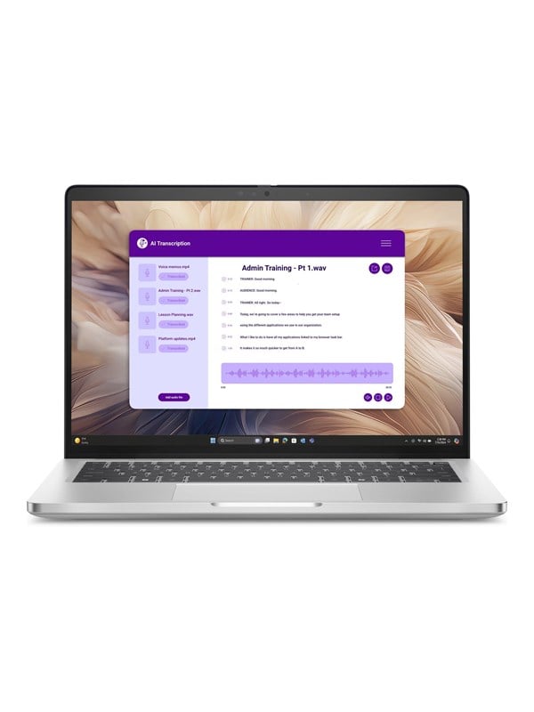 Dell Pro 14 Plus PB14250 - AI PC - Intel Core Ultra 7 - 255U / op til 5.2 GHz - Win 11 Pro - Intel Graphics - 16 GB RAM - 512 GB SSD NVMe - 14 IPS 1920 x 1200 (Full HD Plus) - Gigabit Ethernet - NFC, Wi-Fi 6E - platinsølv - BTS - med 1 Year Basic Onsite