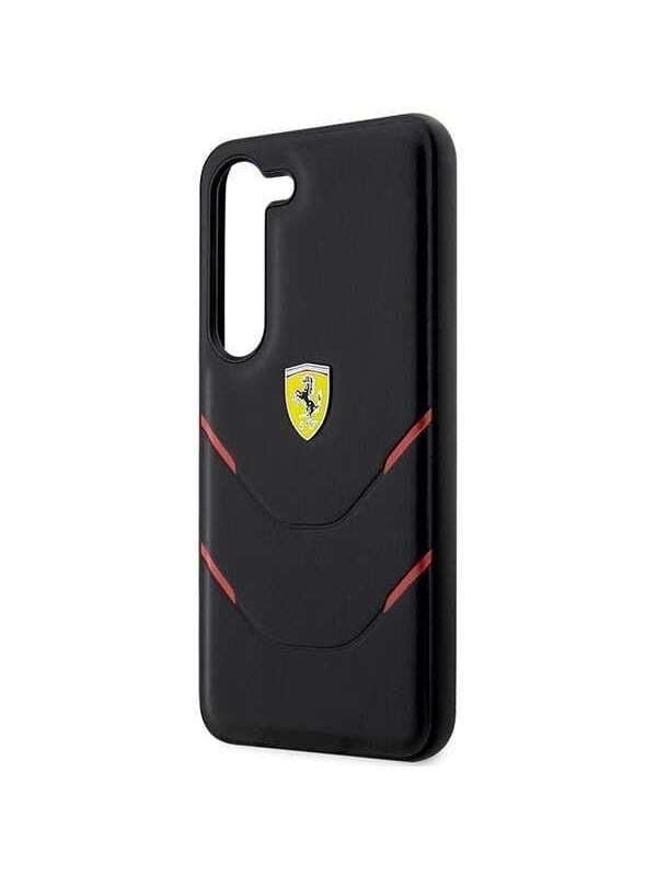 Ferrari Hot Stamp Lines Case for Samsung Galaxy S23 - Black