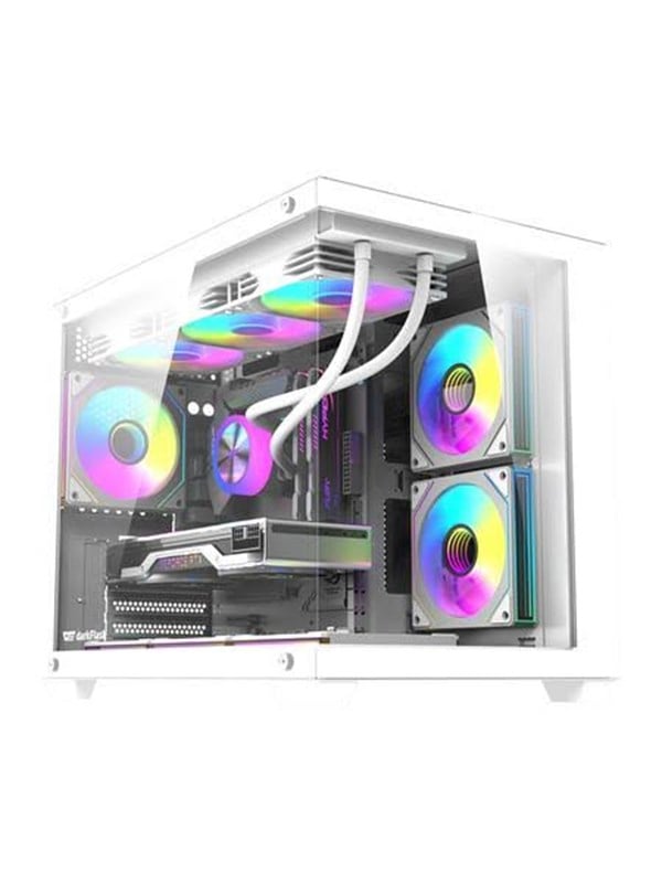 Darkflash B275 PRO Computer Case + 6 Fans - Kabinet - Hvid