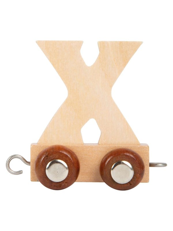 Small Foot - Wooden Letter Train - X - 12 pieces