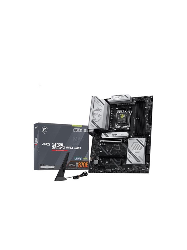 MSI MAG X870E Gaming Max WIFI - ATX bundkort til AMD AM5, DDR5, PCIe 5.0, USB4, Wi‑Fi 7