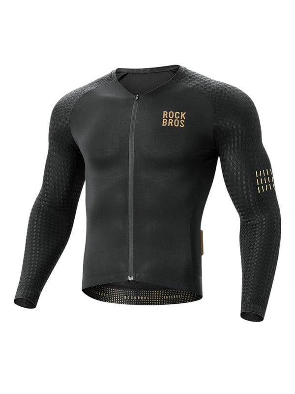 Rockbros YDCX008 Diamond Long Sleeve Cycling Jersey Size L - Black
