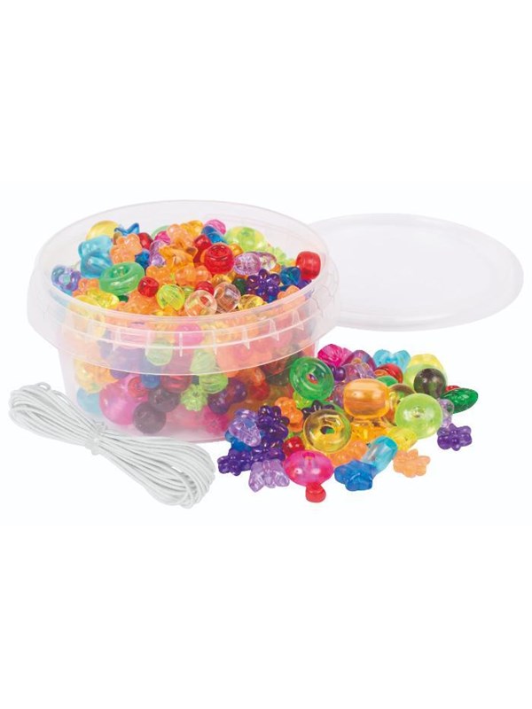 Playbox Perler - Transparente Blandet Perler - 180 Stk