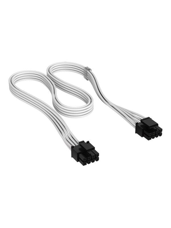 CORSAIR Strøm 8 pin EPS12 V (male) - Strøm 8 pin EPS12 V (male) Hvid Strømkabel