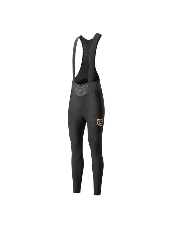 Rockbros YDCK012-1 Long Fleece Bib Tights with Pad Size S - Black