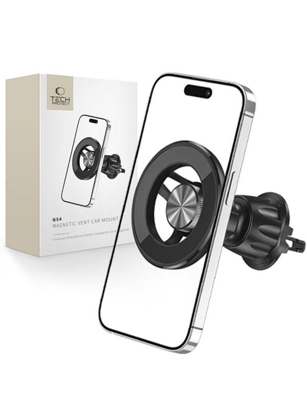 Tech-Protect N54 Car Phone Holder with MagSafe Air Vent - Black billede
