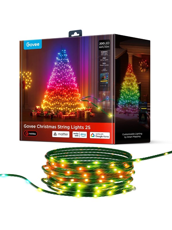 Govee Christmas String Lights 2S, smart julelys, 20 meter
