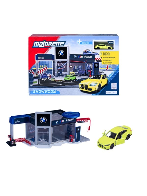 Majorette BMW Showroom Set + 1 VEichhornicle