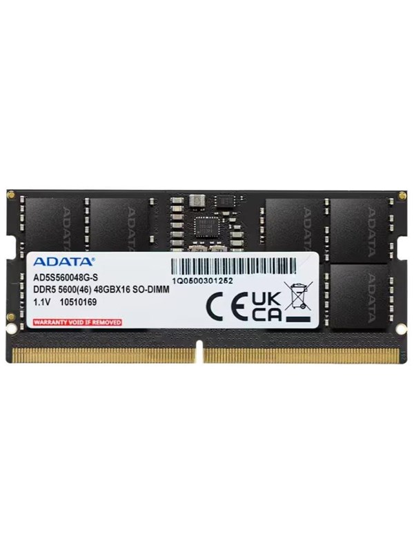 A-Data SODIMM DDR5-5600 - 48GB - CL46 - Single Channel (1 pcs) - Sort billede