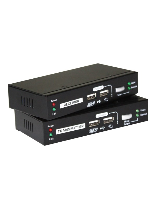LevelOne KVM over Cat.5 extender - sender og modtager, op til 100 m