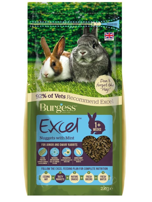 Burgess Excel rabbit junior & dwarf 10kg