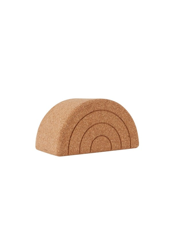 Oyoy Børneskammel Indendørs- 46cm - Kork - Regnbue
