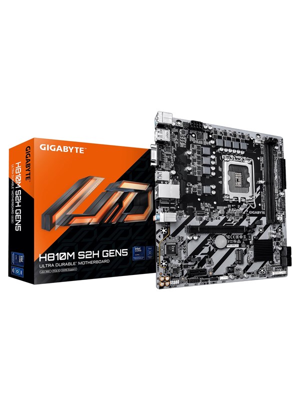 GIGABYTE H810M S2H GEN5 Bundkort - Intel H810 - Intel LGA1851 - DDR5 RAM - Micro-ATX