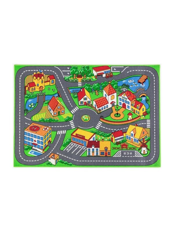 Legetæppe med vejbaner – 92x133 cm – Rebel Roads