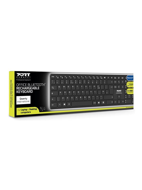 PORT Designs PORT Connect OFFICE PRO - Tastatur - Engelsk - Sort