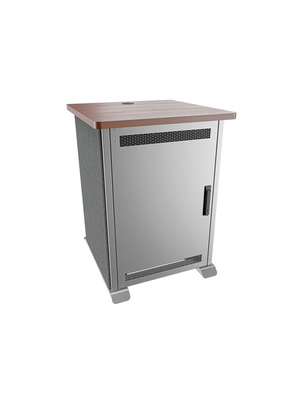 Middle Atlantic Forum cart - biltmore cherry charcoal grey magnesium - TAA Compliant - Maks 136 kg - Maks størrelse