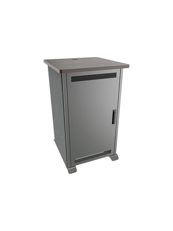 Middle Atlantic Forum cart - asian night charcoal grey graphite - TAA Compliant - Maks 136 kg - Maks størrelse
