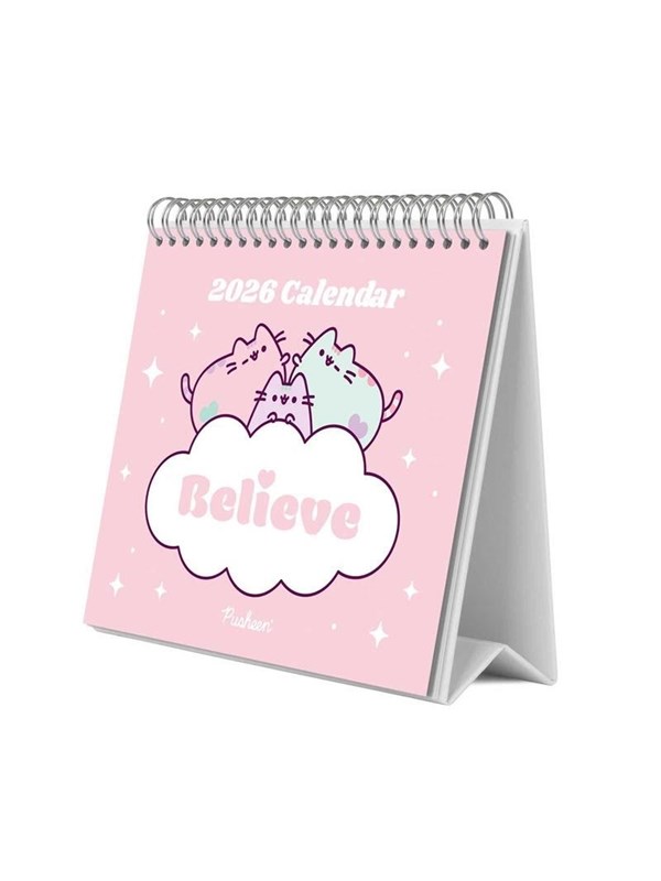 Pusheen skrivebordskalender 2026 17x20 cm