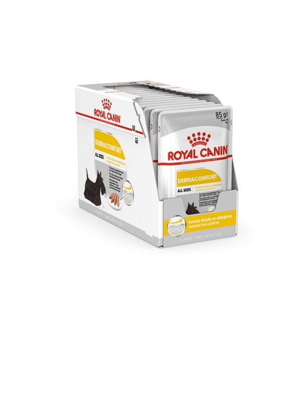 VÃ¥dfoder til hund - Royal Canin Dermacomfort, 12 x 85 g