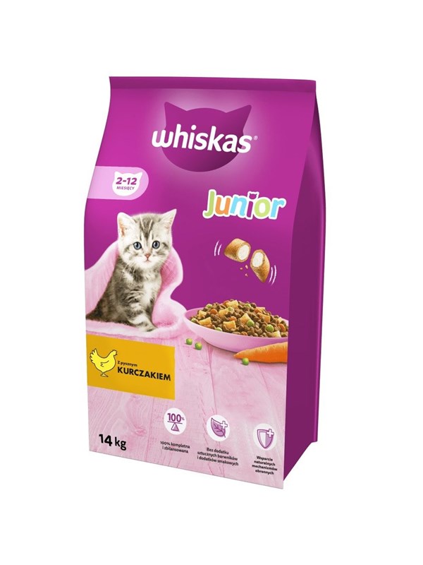 Whiskas Dry cat food Junior - Chicken - 14kg billede