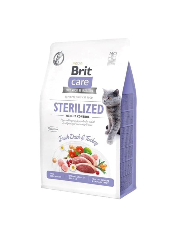 Brit Sterilized Weight Control - dry cat food - 7 kg billede