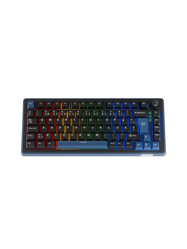 Ducky OK-M-75 - Gaming Tastatur - Uden Numpad - Nordisk - Sort