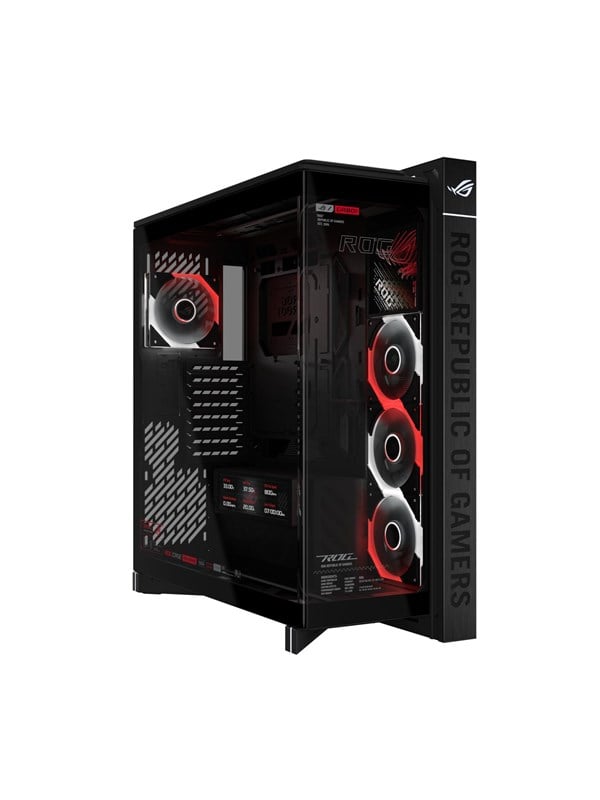 ASUS ROG CRONOX GR801 Curve TG ARGB sort midi tower kabinet