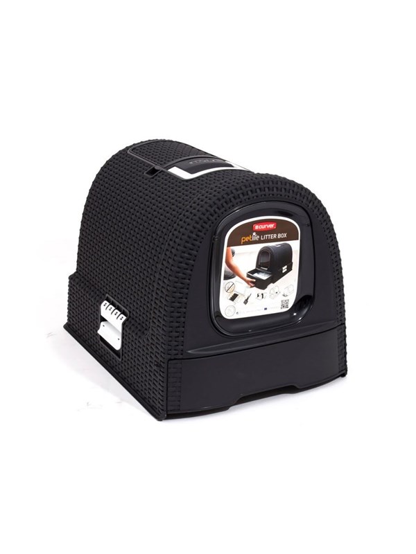 Curver cat litter box - black billede