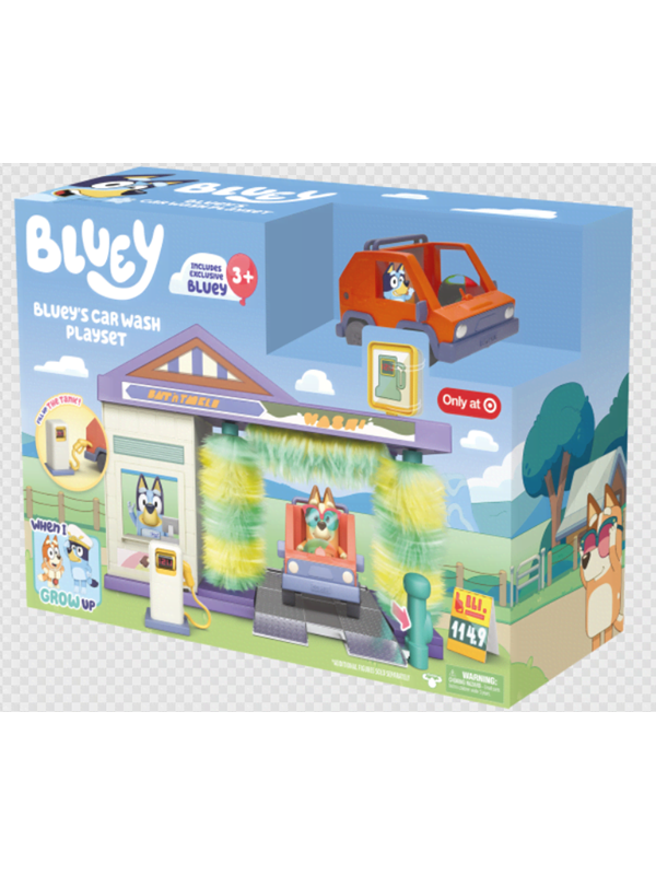 Bluey Car Wash Playset