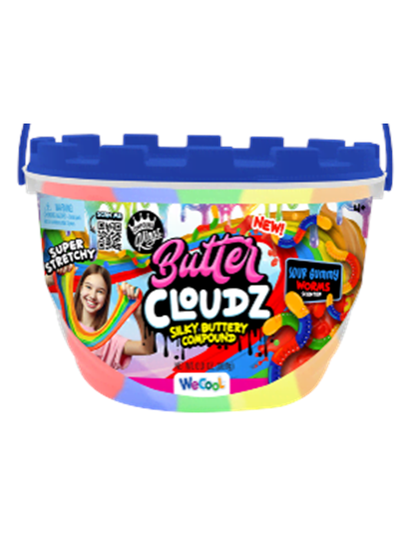 Compound Kings ButterCloudz Swirls Large Sour Gummy Worms