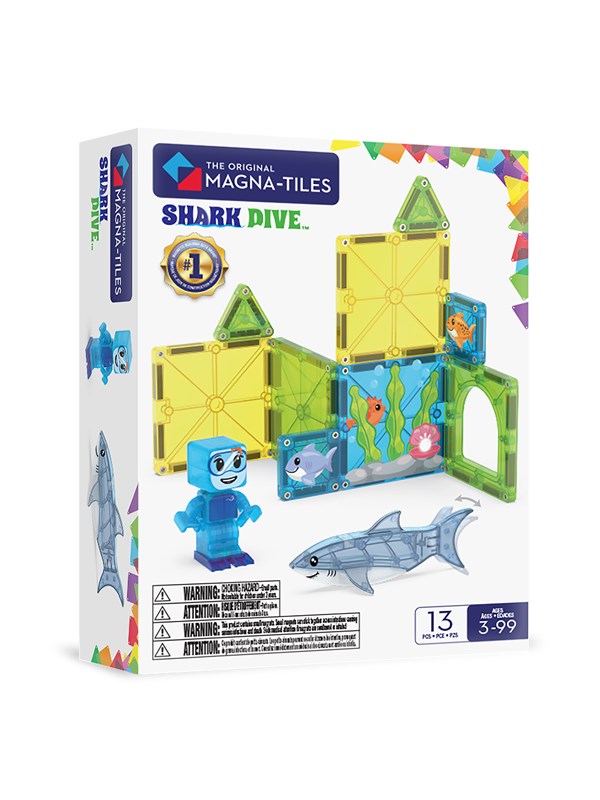 Magna-Tiles - Hajdykning - 13 Dele