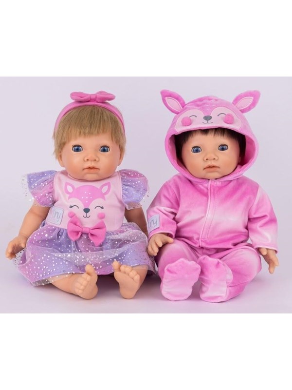 Tiny Treasures Fawn Twin Pack Outfits