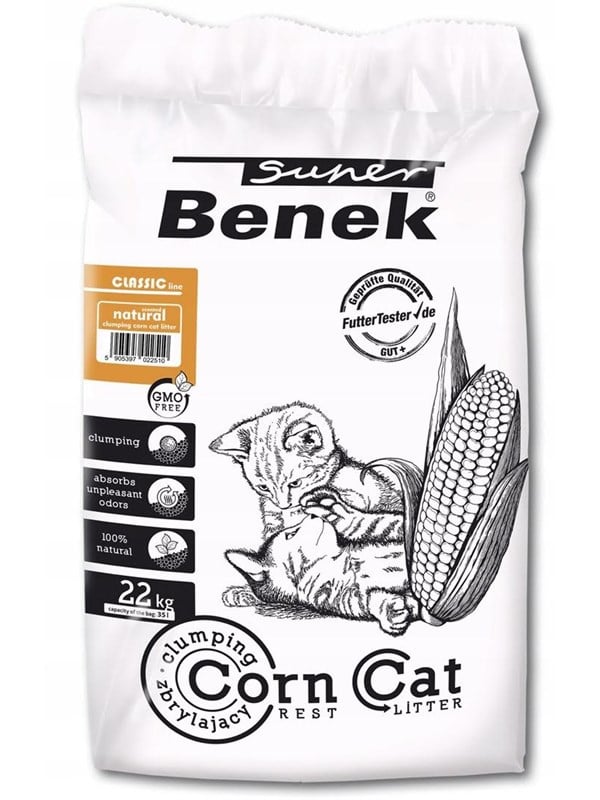 Certech Classic Corn Cat Litter Natural Clumping 35L
