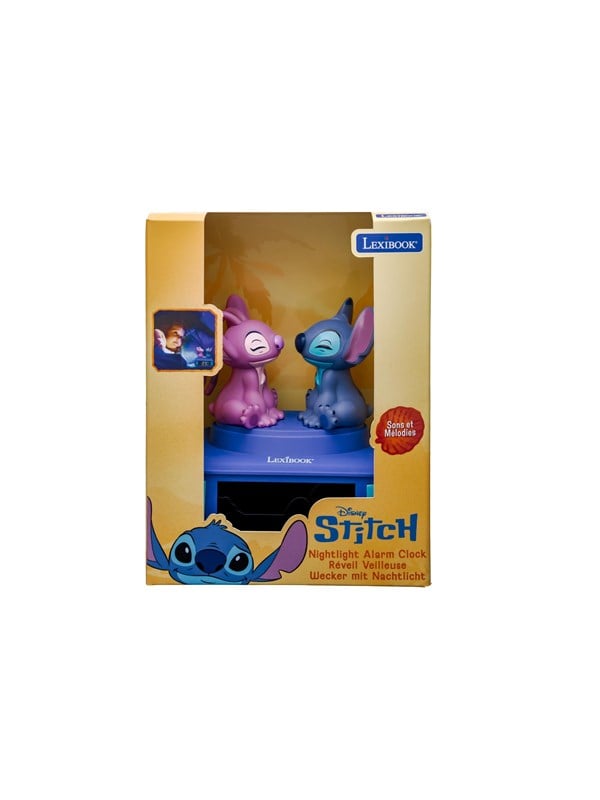 Stitch & Angel Night light Alarm Clock