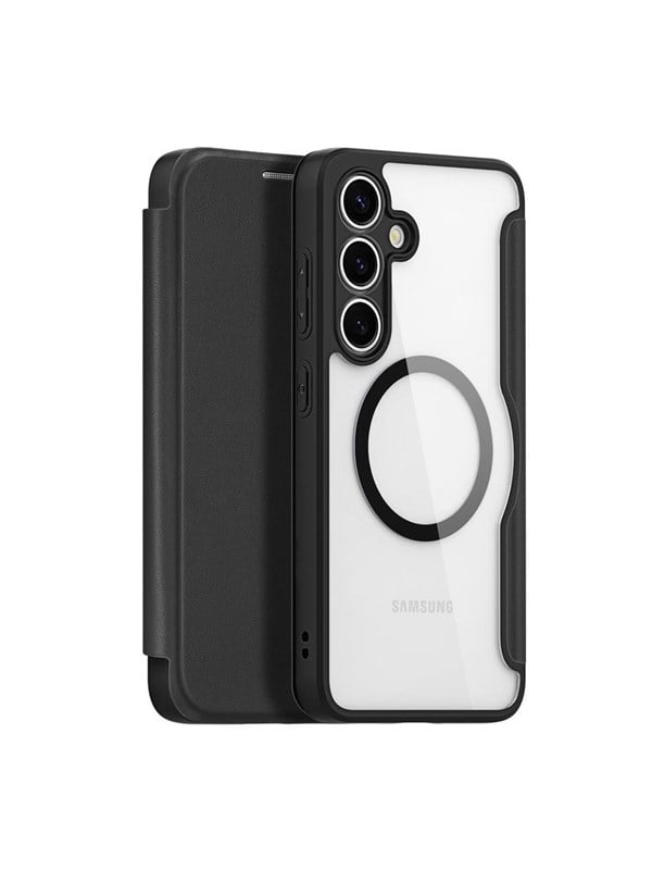 Dux Ducis Skin X Pro Case for Samsung Galaxy S25 with MagSafe and Wallet - Black