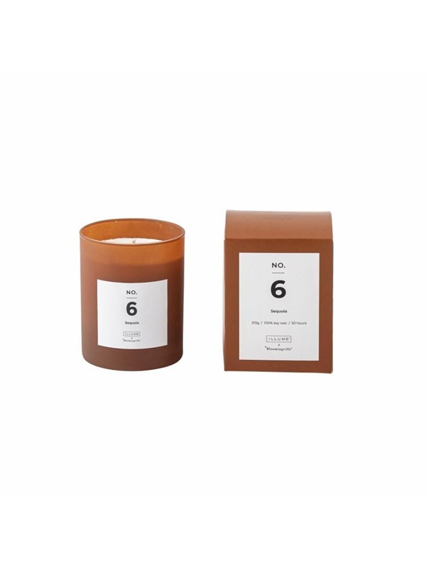 Bloomingville - NO. 6 - Sequoia Duftlys, Brun, Naturlig Voks