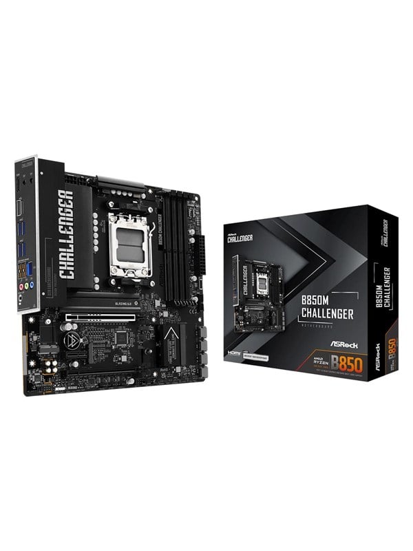 ASRock B850M Challenger Bundkort - AMD B850 - AMD AM5 - DDR5 RAM - Micro-ATX