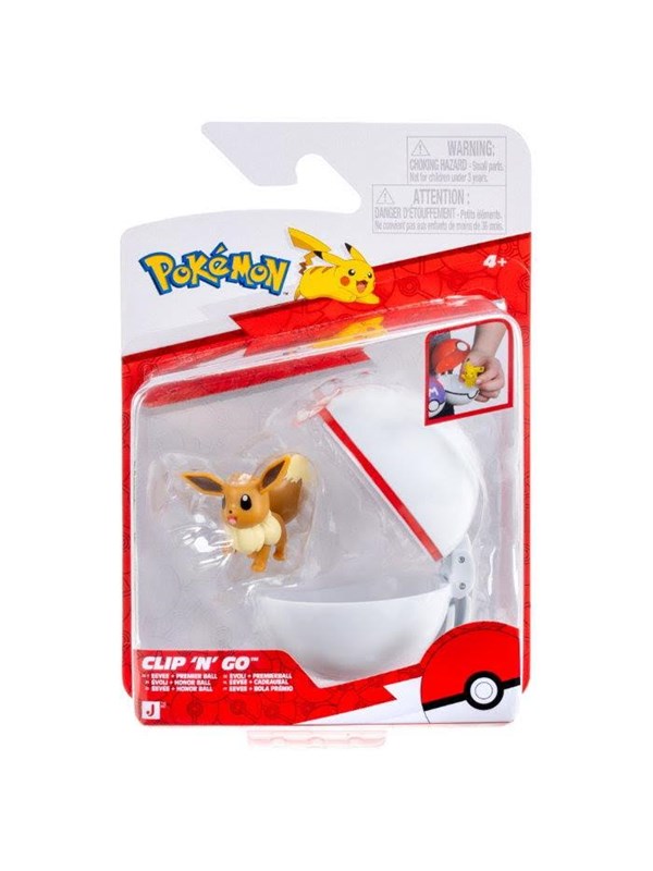 Pokemon CLIP N GO EEVEE WITH PREMIER BALL