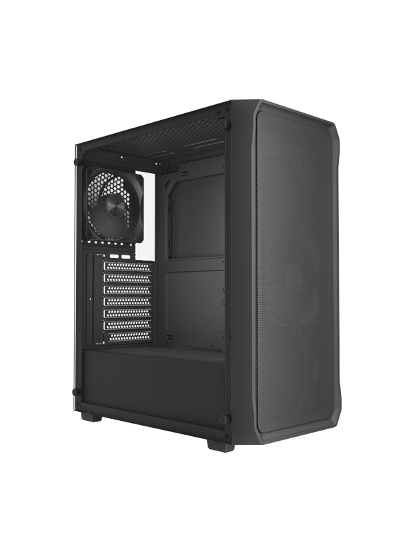 DUTZO C322 PWM Mesh - Kabinet - Miditower - Sort
