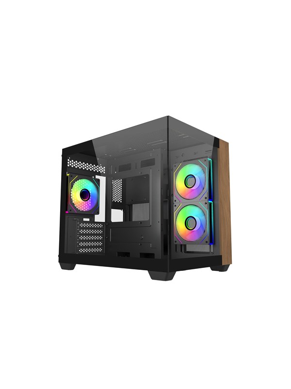 Cooler Master Elite 481 Wood - Kabinet - Tower - Sort